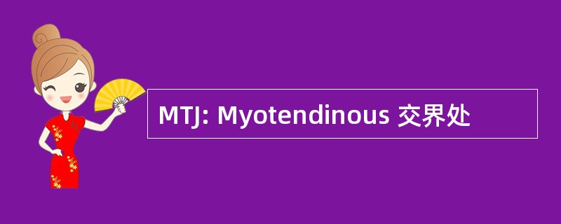 MTJ: Myotendinous 交界处