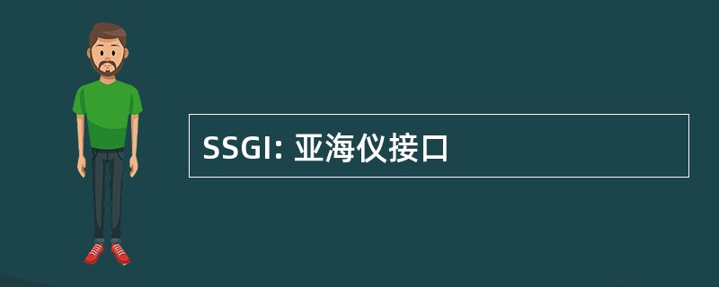 SSGI: 亚海仪接口