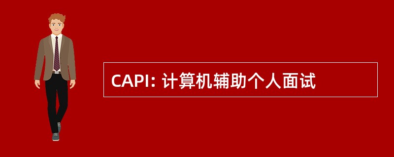 CAPI: 计算机辅助个人面试