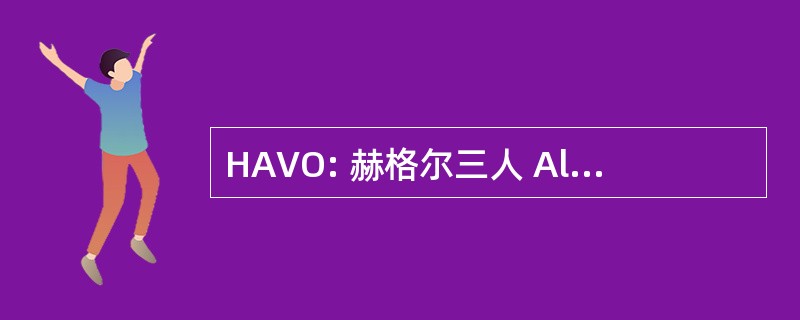 HAVO: 赫格尔三人 Algemeen Vormend Onderwijs