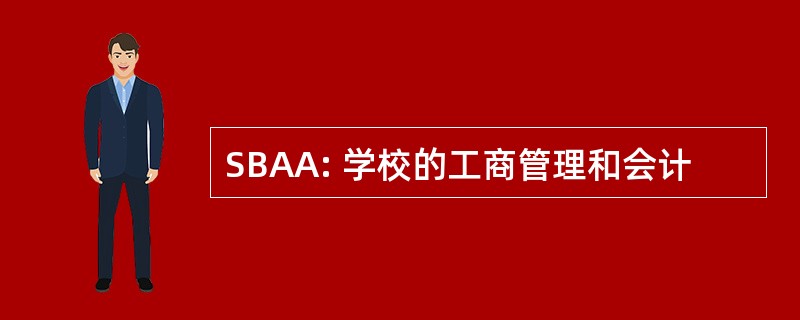 SBAA: 学校的工商管理和会计