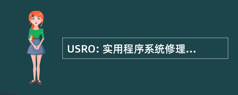 USRO: 实用程序系统修理工操作员