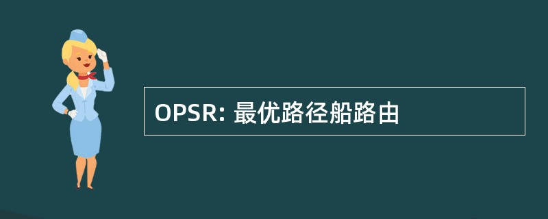 OPSR: 最优路径船路由