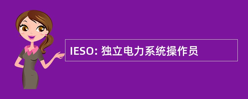 IESO: 独立电力系统操作员