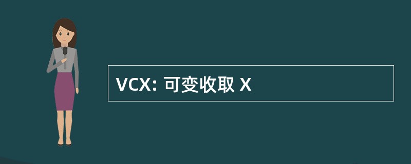 VCX: 可变收取 X