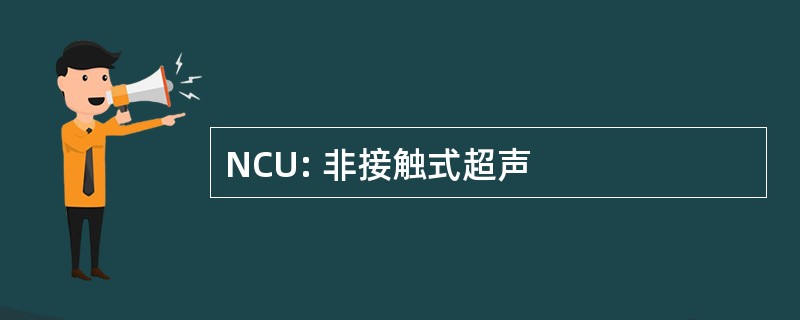 NCU: 非接触式超声