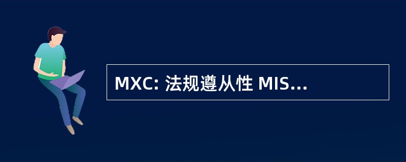 MXC: 法规遵从性 MISMO XML （可扩展标记语言） （财务）