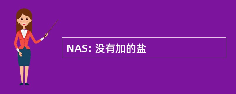 NAS: 没有加的盐