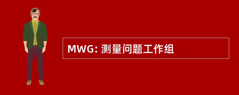 MWG: 测量问题工作组