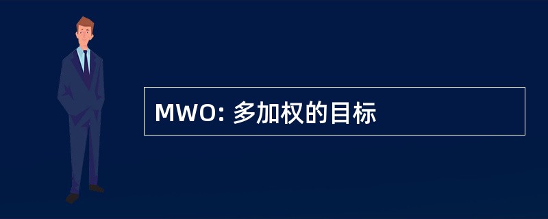 MWO: 多加权的目标