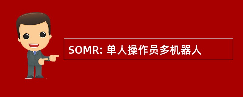 SOMR: 单人操作员多机器人