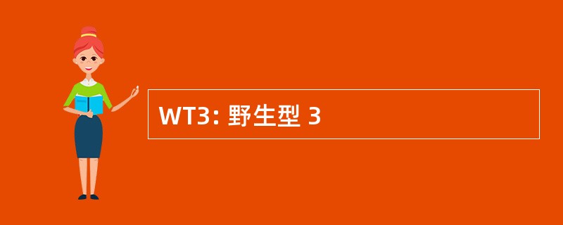 WT3: 野生型 3