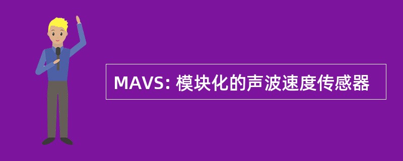 MAVS: 模块化的声波速度传感器