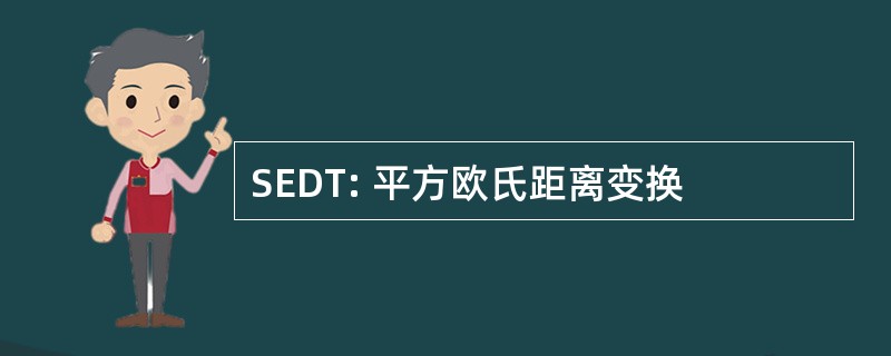 SEDT: 平方欧氏距离变换