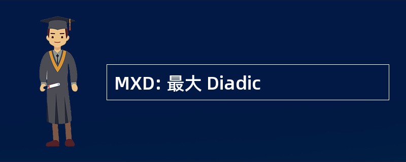 MXD: 最大 Diadic