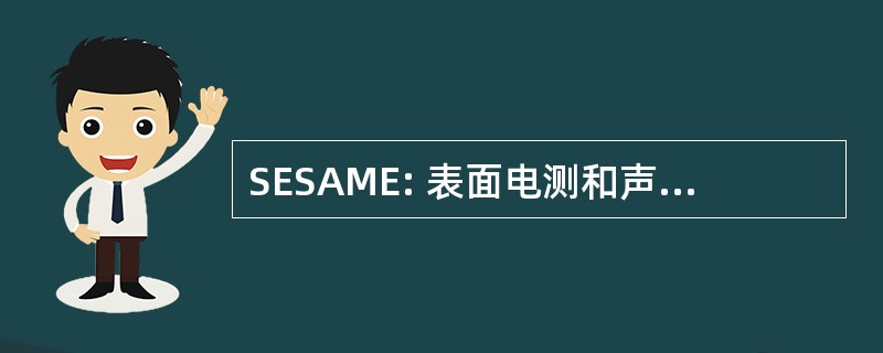 SESAME: 表面电测和声学监测实验