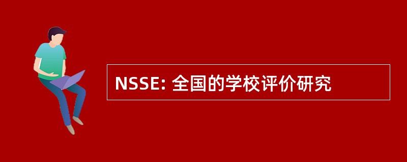 NSSE: 全国的学校评价研究