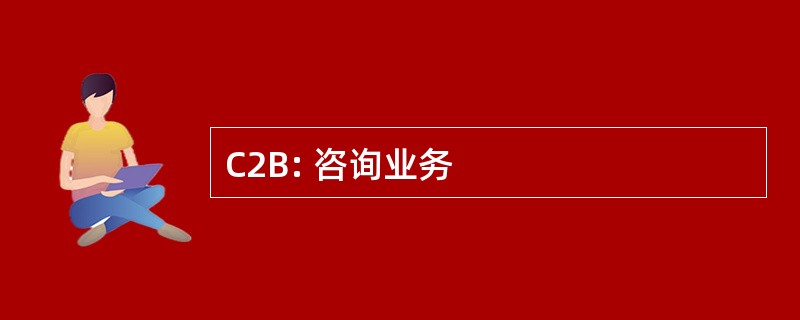 C2B: 咨询业务