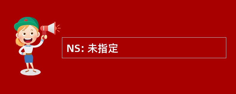 NS: 未指定