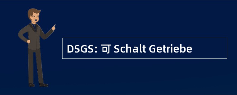 DSGS: 可 Schalt Getriebe