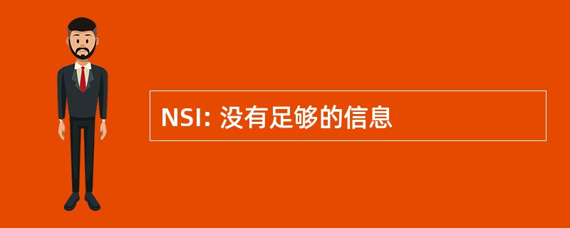 NSI: 没有足够的信息