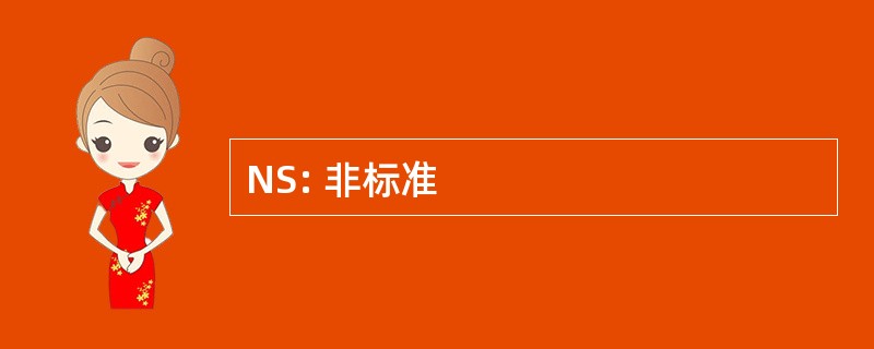 NS: 非标准