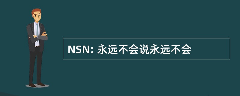 NSN: 永远不会说永远不会