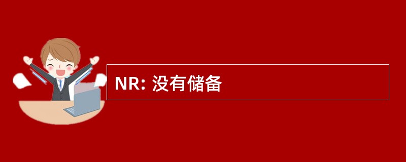 NR: 没有储备