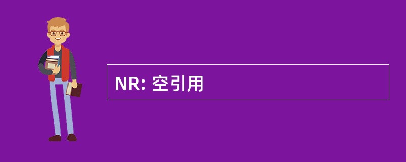 NR: 空引用