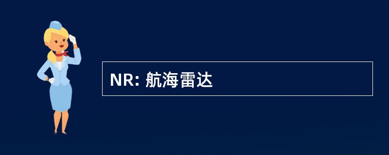 NR: 航海雷达