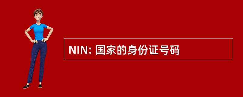 NIN: 国家的身份证号码