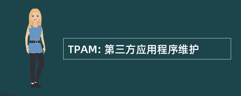 TPAM: 第三方应用程序维护