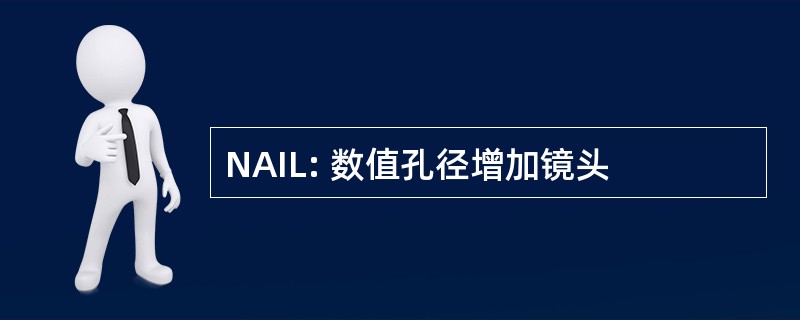 NAIL: 数值孔径增加镜头