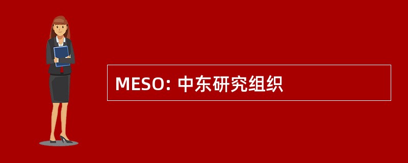 MESO: 中东研究组织