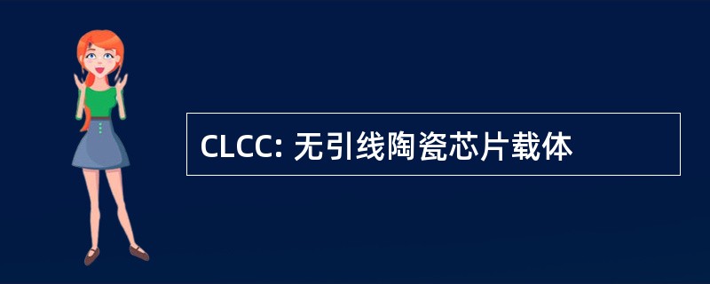 CLCC: 无引线陶瓷芯片载体