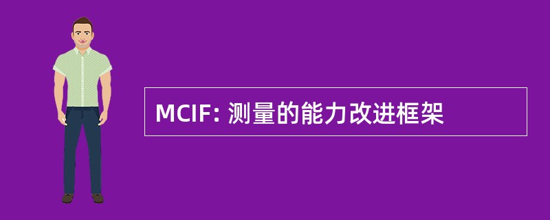 MCIF: 测量的能力改进框架