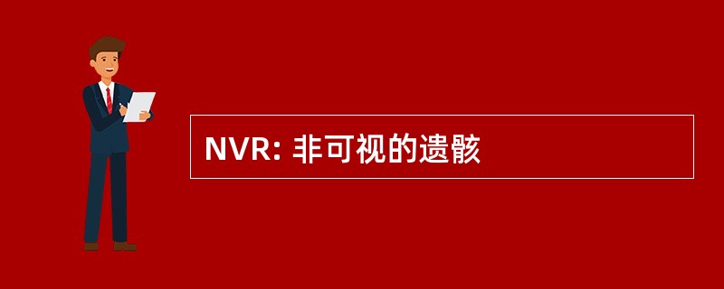 NVR: 非可视的遗骸