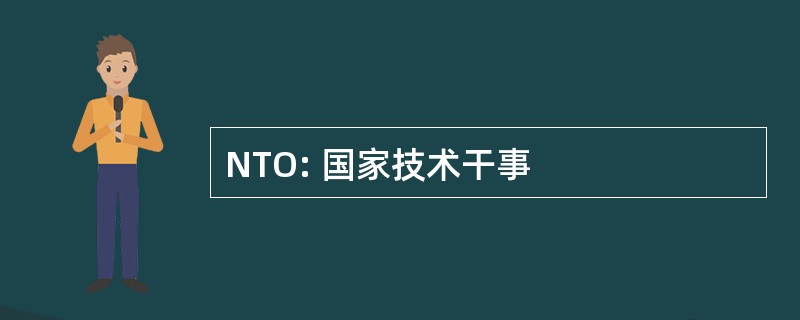 NTO: 国家技术干事