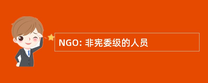 NGO: 非宪委级的人员