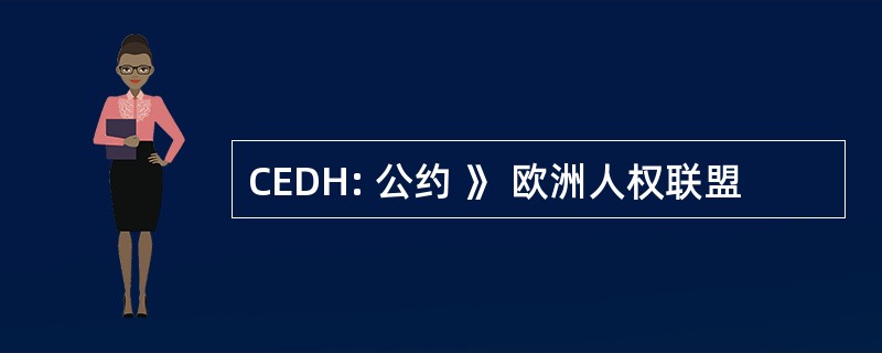 CEDH: 公约 》 欧洲人权联盟