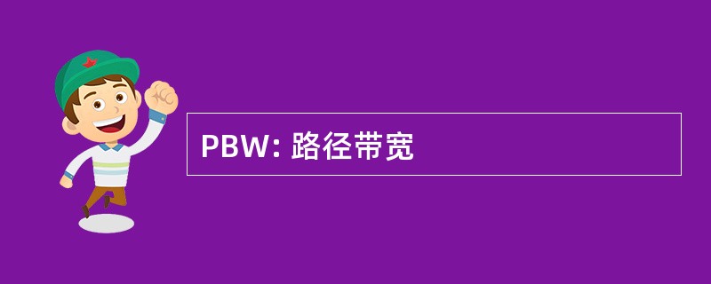 PBW: 路径带宽