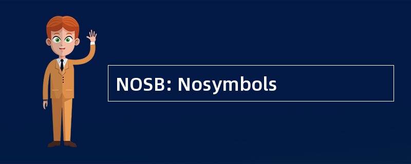 NOSB: Nosymbols