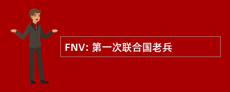 FNV: 第一次联合国老兵