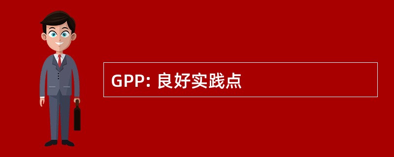 GPP: 良好实践点