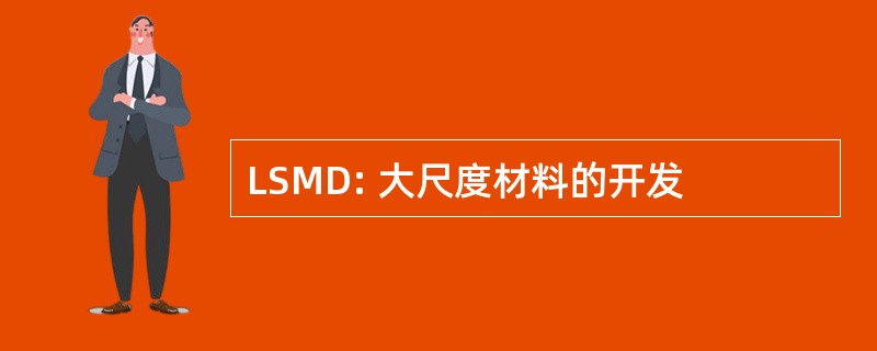 LSMD: 大尺度材料的开发