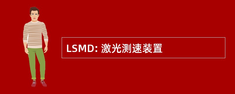 LSMD: 激光测速装置