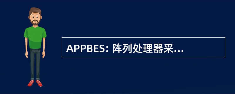 APPBES: 阵列处理器采用流水线总线