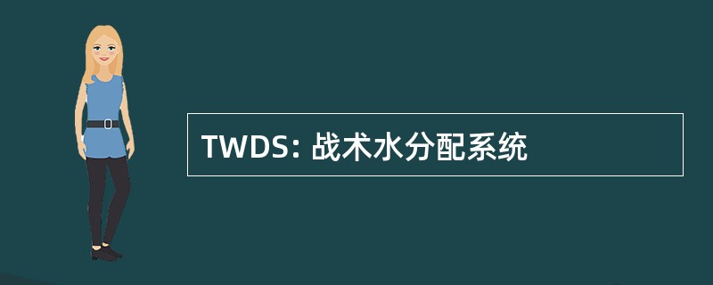 TWDS: 战术水分配系统