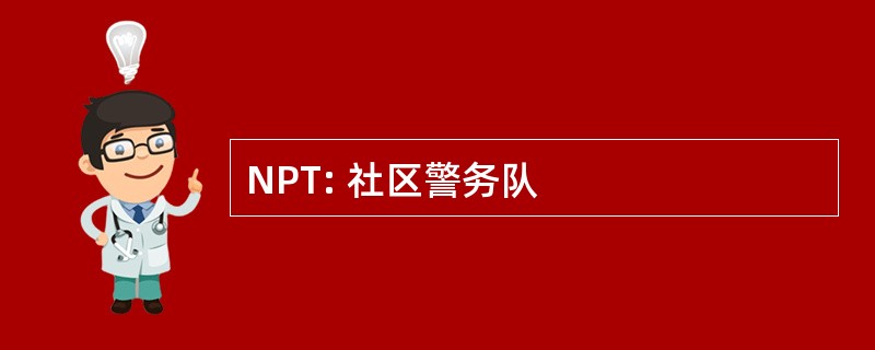 NPT: 社区警务队