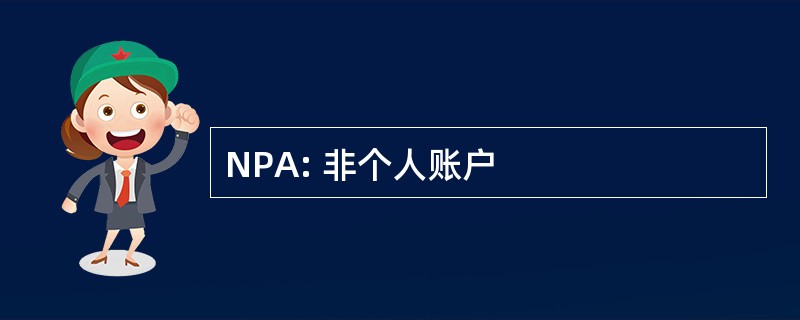 NPA: 非个人账户